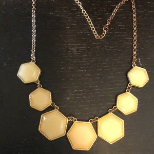 Cream and gold necklace